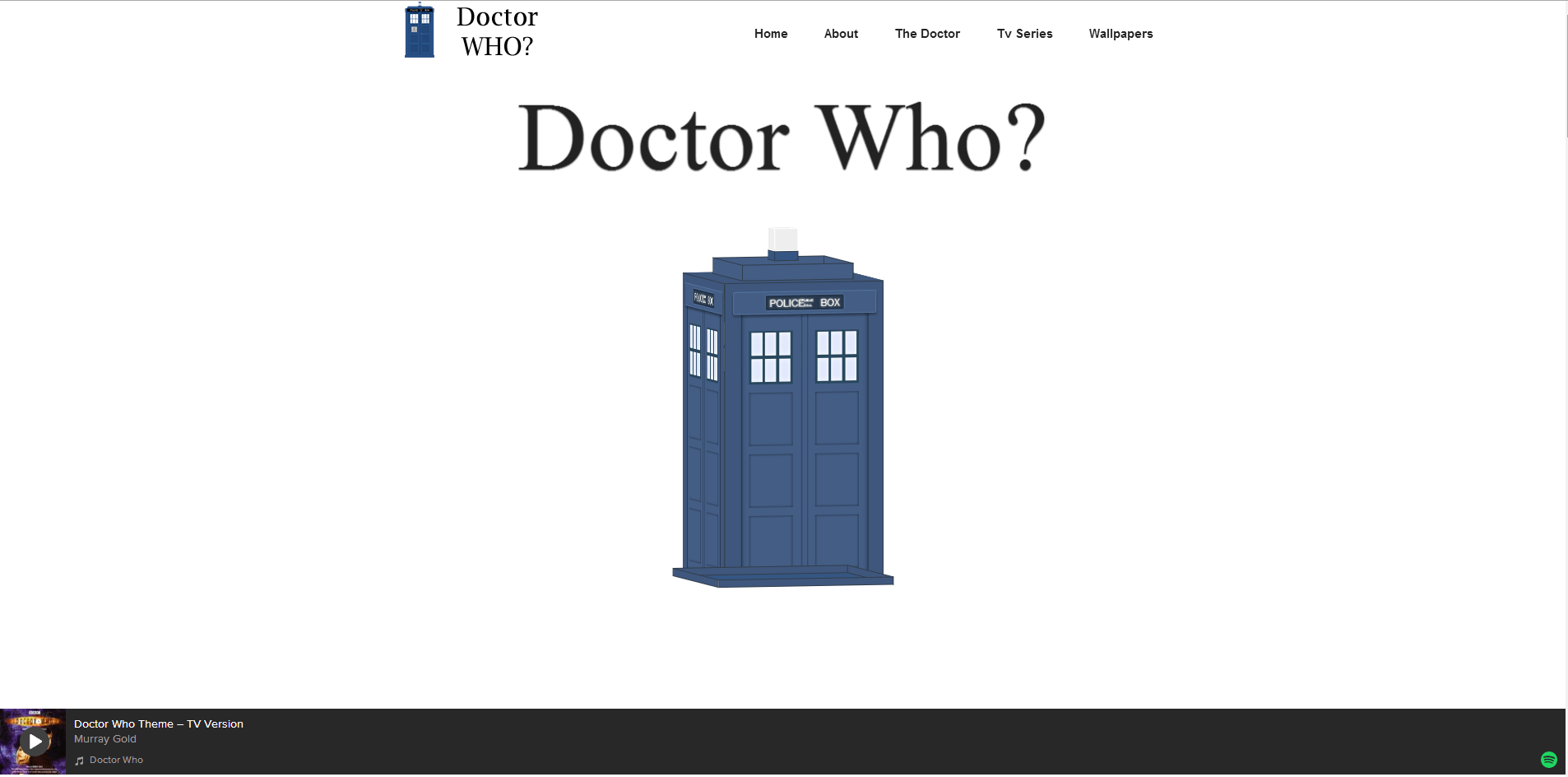 Doctor Who website capture